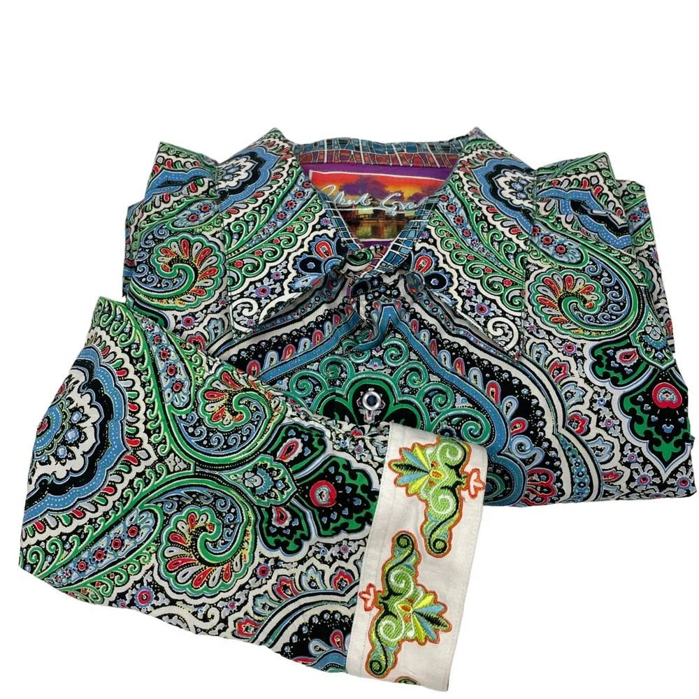 Robert Graham Button Down Shirt | Men XXL - Picture 9 of 11